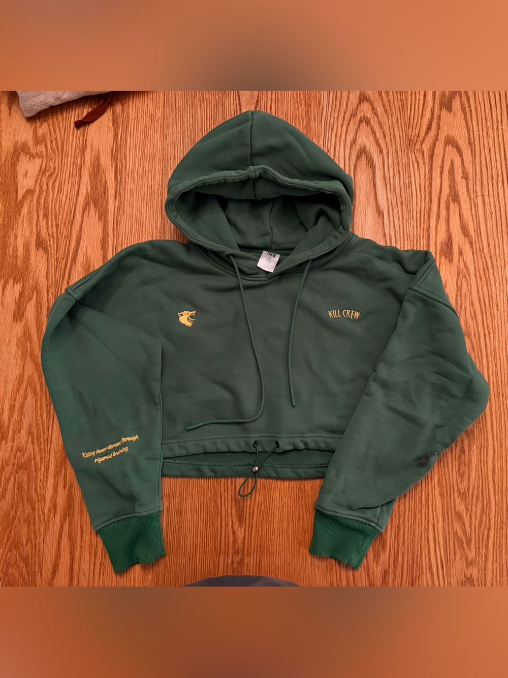 Kill Crew - Green Cropped Hoodie Sweatshirt
